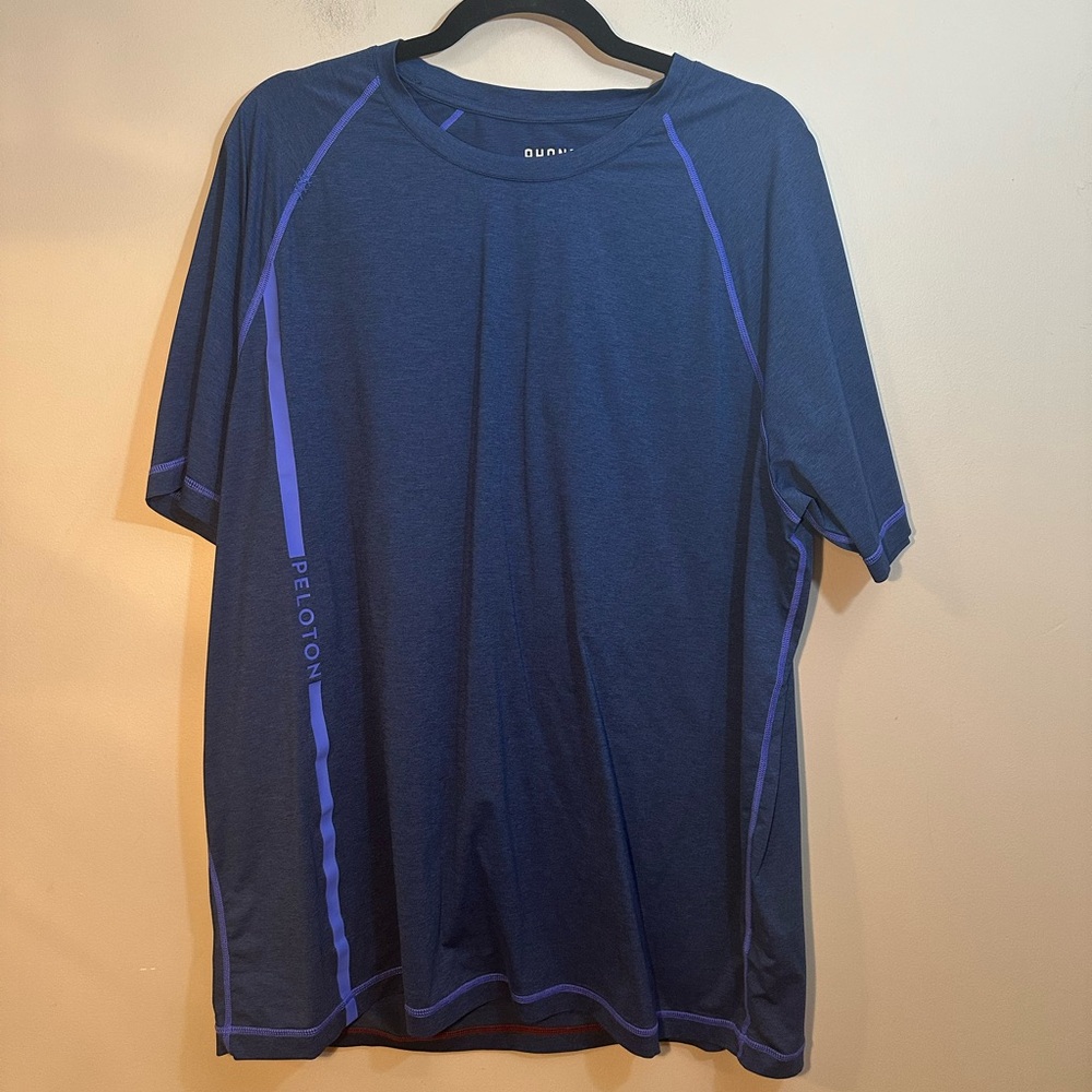 Rhone Peloton T Shirt Lightweight Performance Stretch Blue Mens XXL